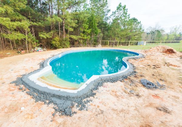 Pool Landscape Leveling in Ringgold