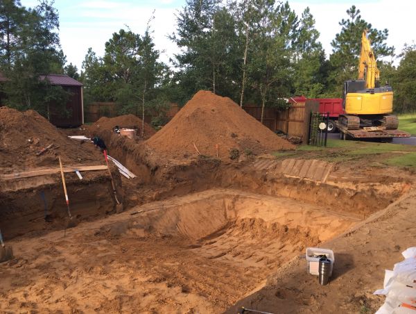 Pool Site Excavation in Ringgold